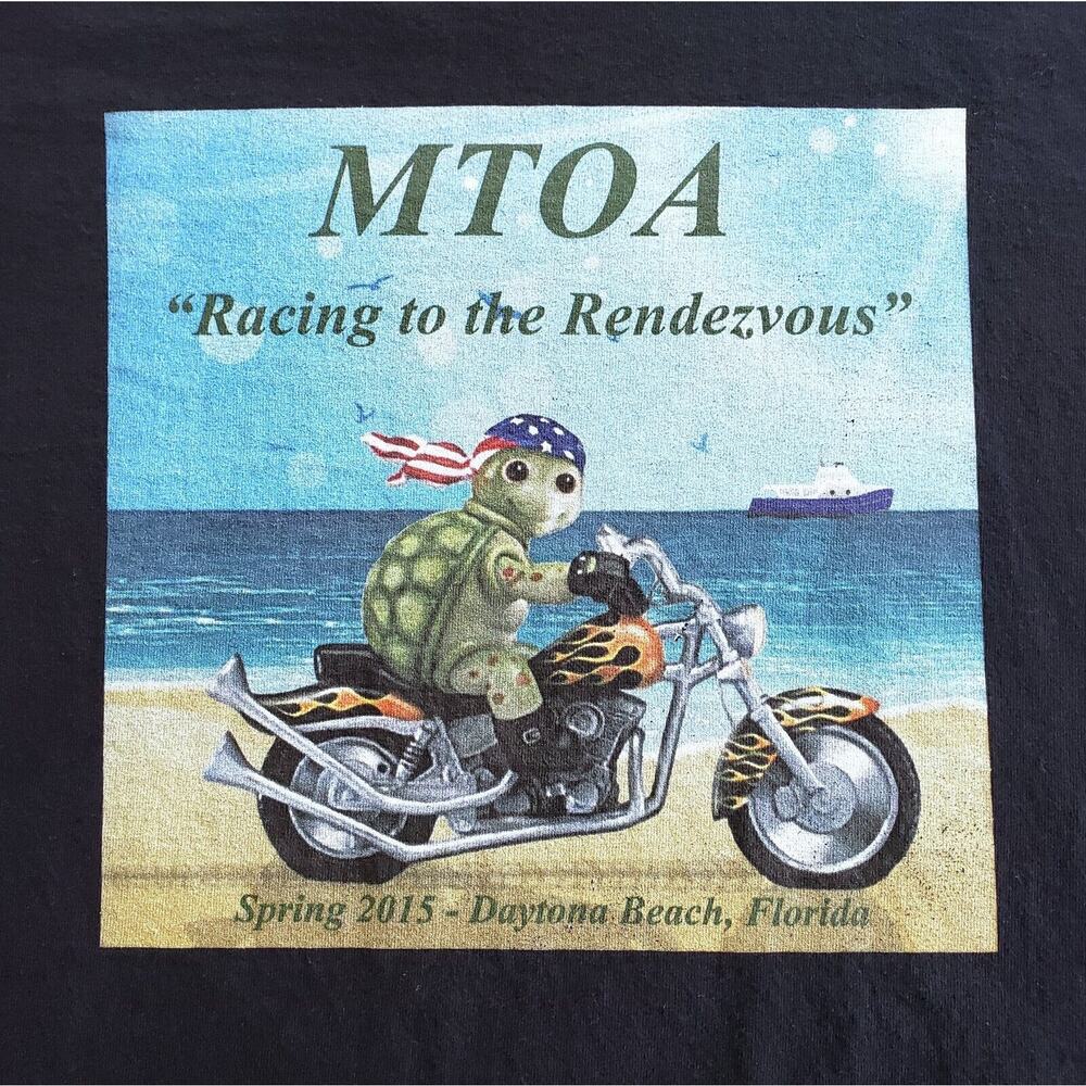 Daytona Beach Shirt Mens 2XL Motorcycle Coastal Nautical Boat Casual Retro Tee